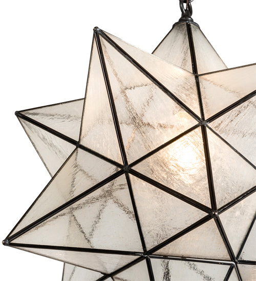 24" Wide Moravian Star Pendant