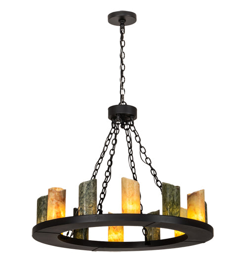 36" Wide Loxley 12 Light Chandelier