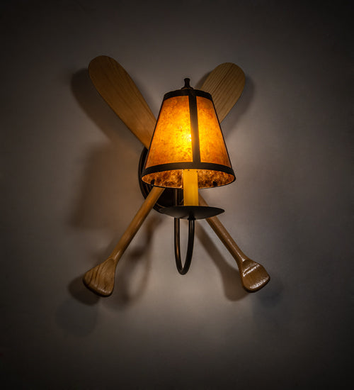 12" Wide Paddle Wall Sconce