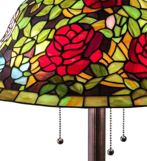 62" High Tiffany Rosebush Floor Lamp