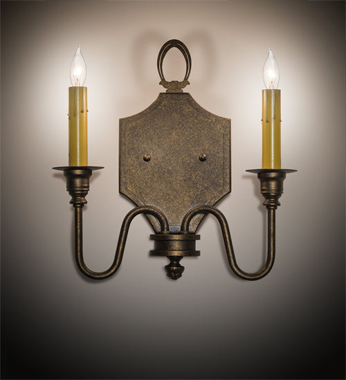 12" Wide Paquita 2 Light Wall Sconce