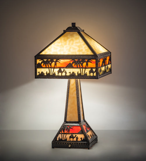 26" High Camel Mission Table Lamp