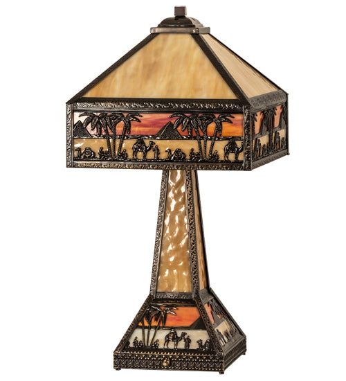 26" High Camel Mission Table Lamp