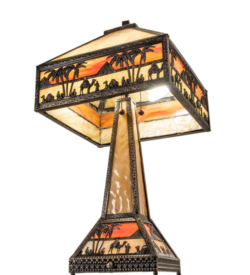 26" High Camel Mission Table Lamp