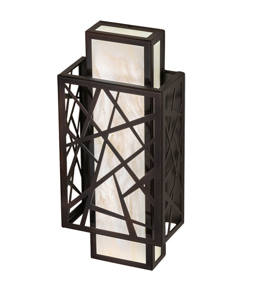 8" Wide Quadrato Rich Umador Wall Sconce