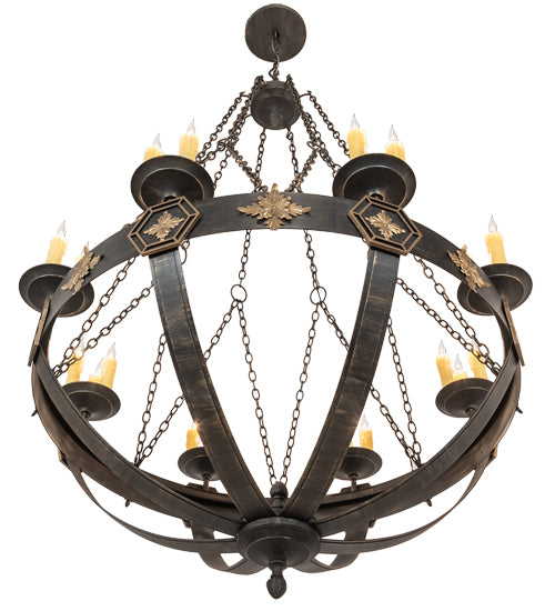 60" Wide Neapolis 24 Light Chandelier