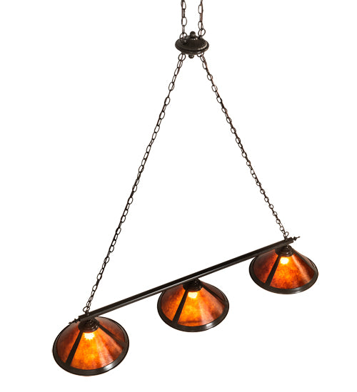 60" Long Sutter 3 Light Island Pendant