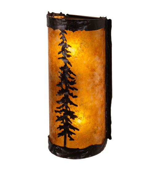 5" Wide Tall Pines Wall Sconce