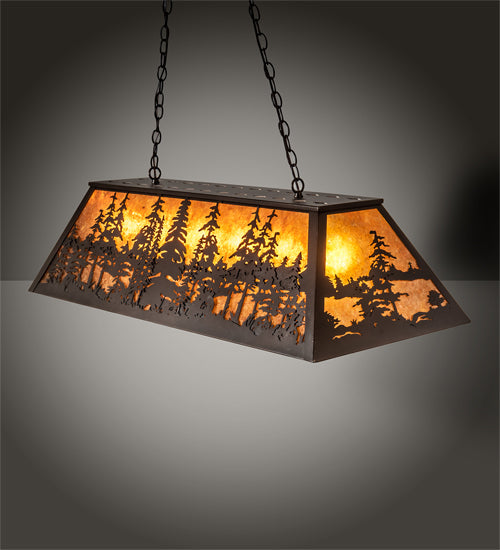 48" Long Tall Pines Oblong Pendant