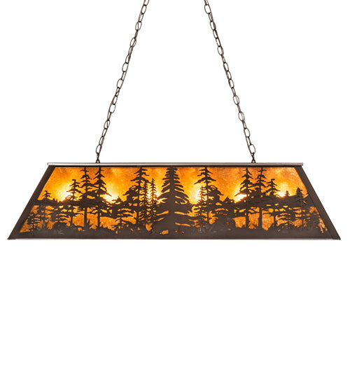 48" Long Tall Pines Oblong Pendant