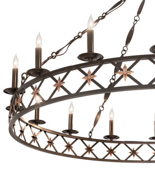 53" Wide Kingsbridge 16 Light Chandelier