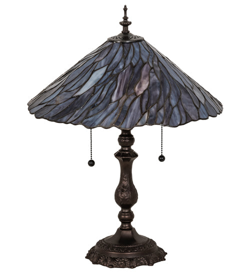 21" High Willow Jadestone Table Lamp