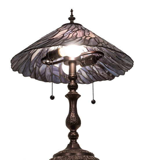 21" High Willow Jadestone Table Lamp