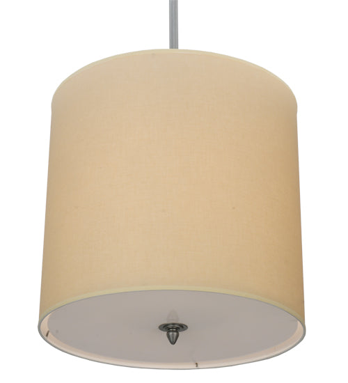 18" Wide Cilindro Beige Textrene Pendant