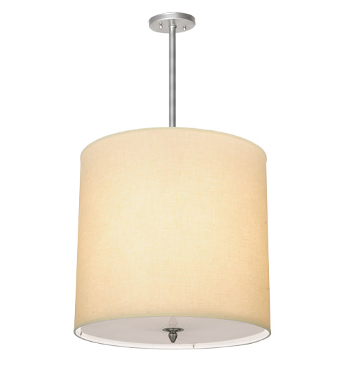 18" Wide Cilindro Beige Textrene Pendant