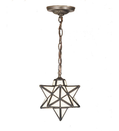 9" Wide Moravian Star Mini Pendant