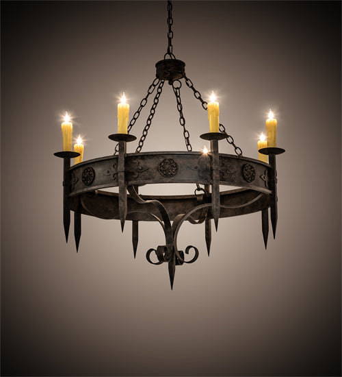 42" Wide Calandra 8 Light Chandelier