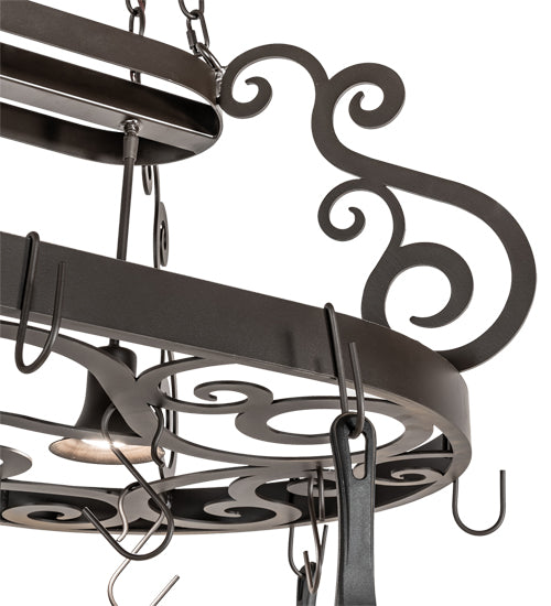 42" Long Neo 2 Light Pot Rack