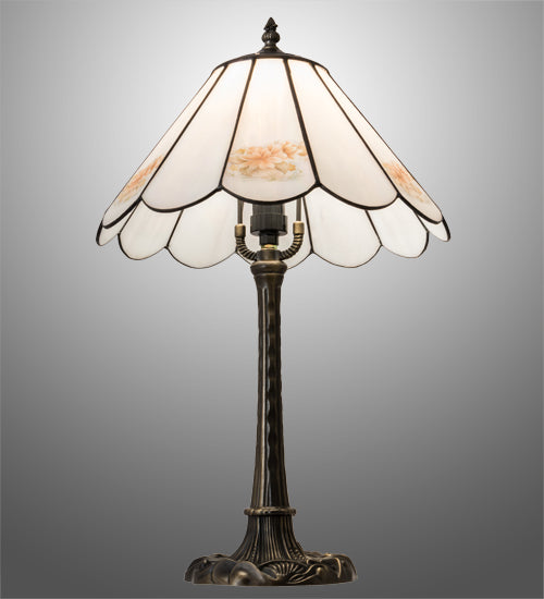 21" High Roses Table Lamp