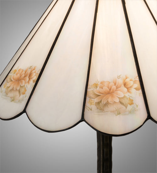 21" High Roses Table Lamp