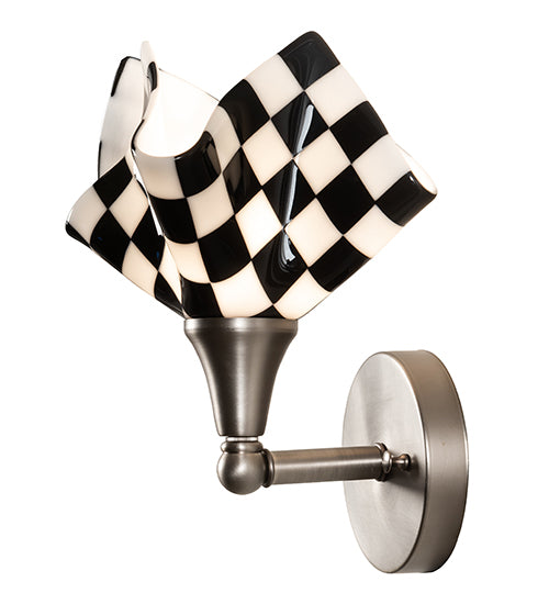 8" Wide Handkerchief Grand Prix Wall Sconce