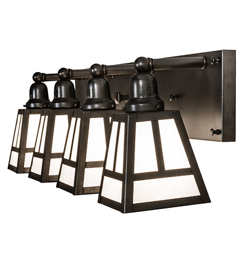 36" Wide "T" Mission 4 Light Vanity Light