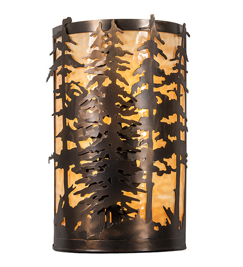 12" Wide Tall Pines Wall Sconce