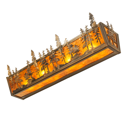 30" Wide Tall Pines Vanity Light