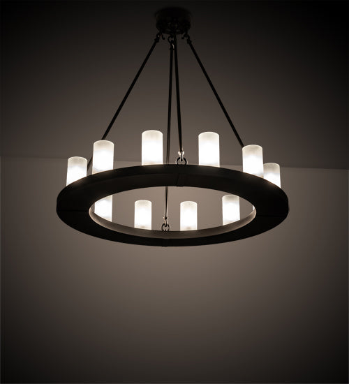 36" Wide Loxley 12 Light Chandelier