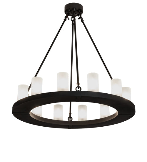 36" Wide Loxley 12 Light Chandelier