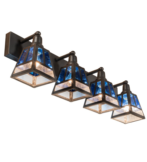 36" Wide "T" Mission 4 Light Vanity Light