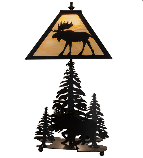 21" High Moose On The Loose Table Lamp