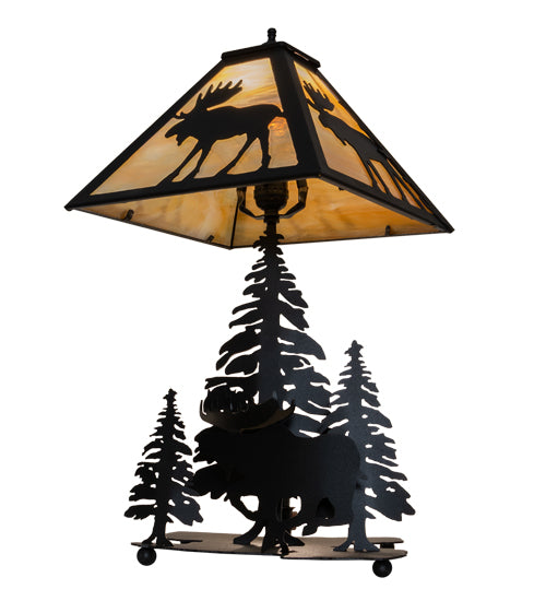 21" High Moose On The Loose Table Lamp