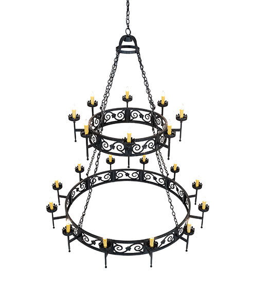 66" Wide Majella 20 Light Two Tier Chandelier