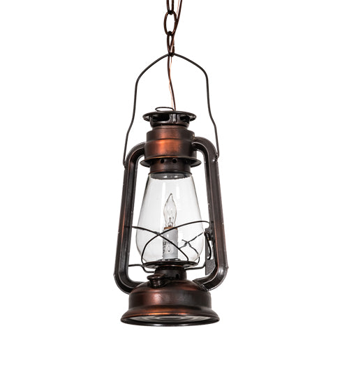 7" Wide Miners Lantern Mini Pendant