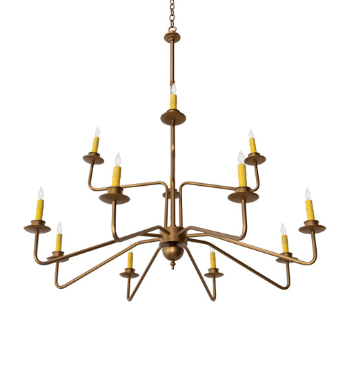 42" Wide Yanis 12 Light Two Tier Chandelier