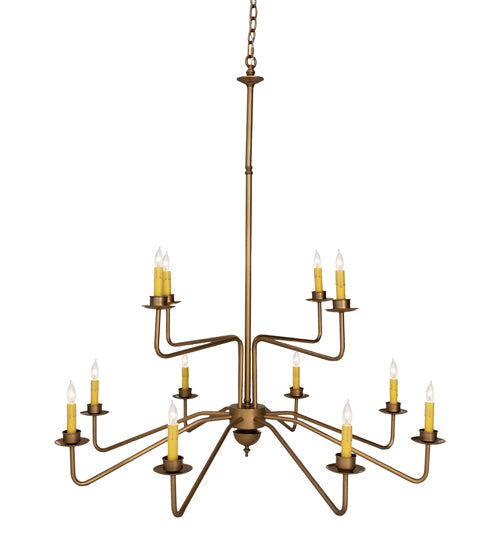 42" Wide Yanis 12 Light Two Tier Chandelier