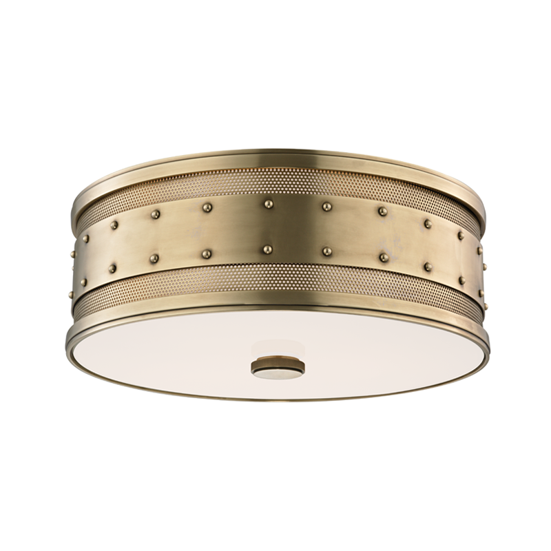 Gaines Flush Mount 16" - Aged Brass