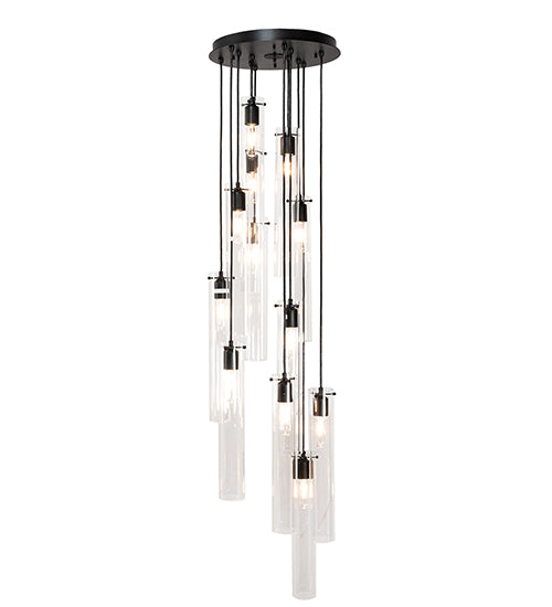 16" Wide Cilindro 12 Light Cascading Pendant