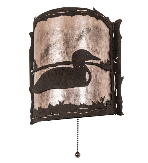 9" Wide Loon Right Wall Sconce