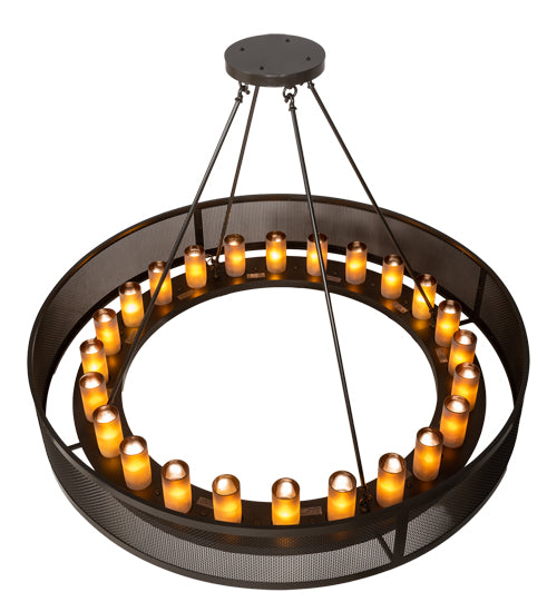 60" Wide Loxley Golpe 24 Light Chandelier