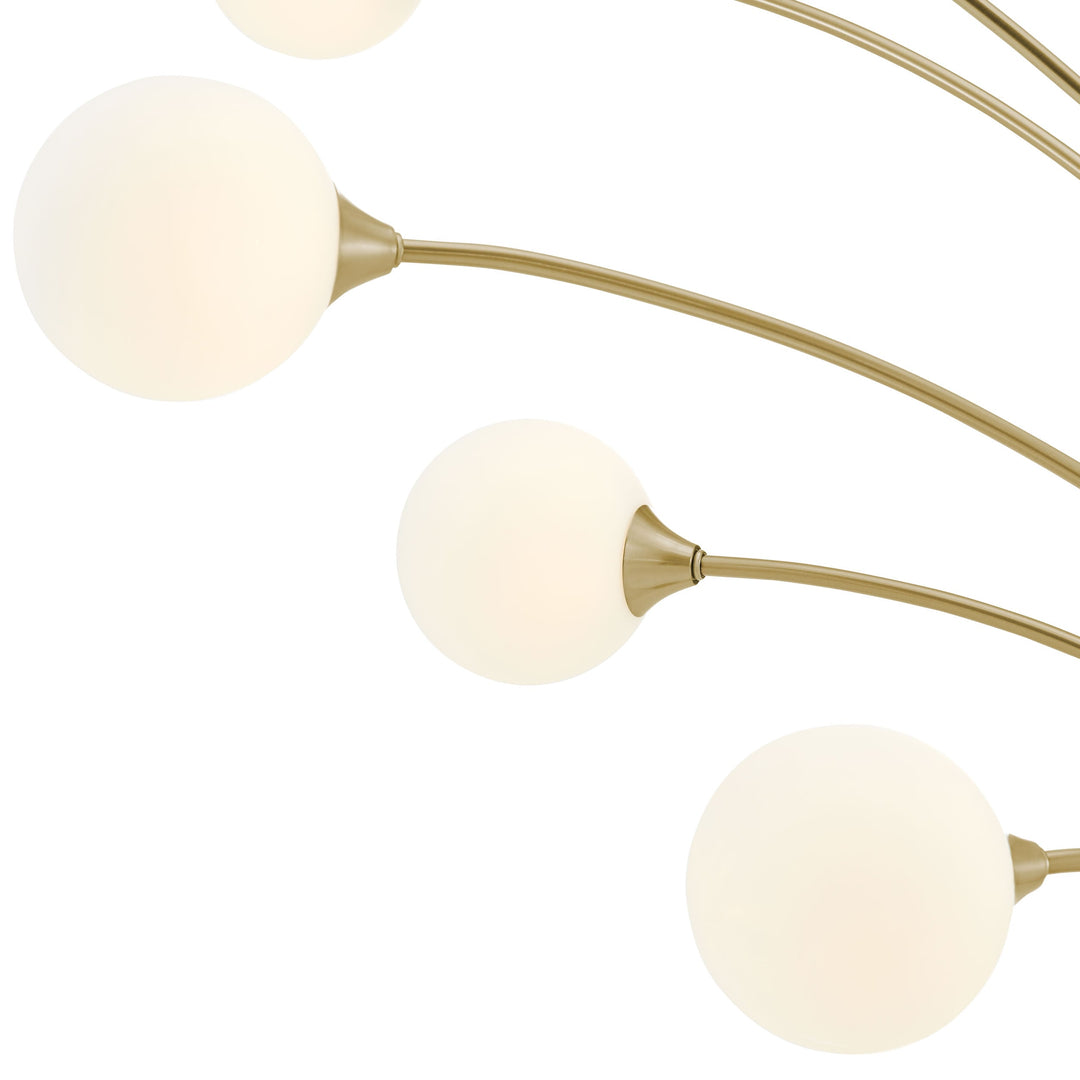 Anechdoche 5 Lights Gold and White Floor Lamp