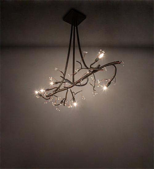 48" Long Winter Solstice Budding Chandelier