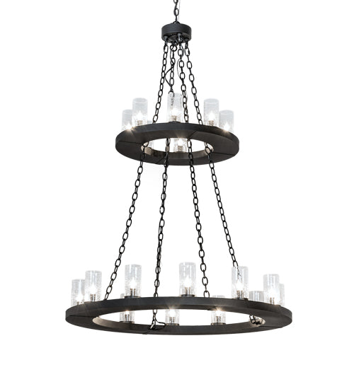 42" Wide Loxley 20 Light Two Tier Chandelier