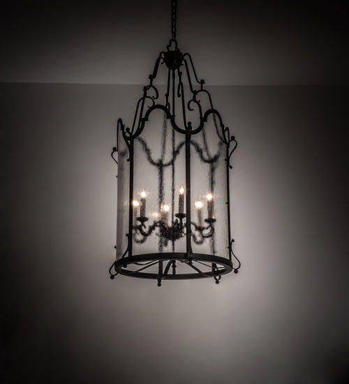 24" Wide Dubrek 6 Light Foyer Lantern