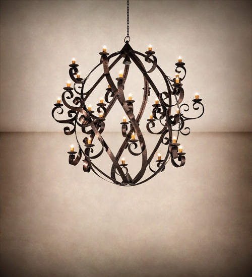 100" Wide Caliope 32 Light Chandelier