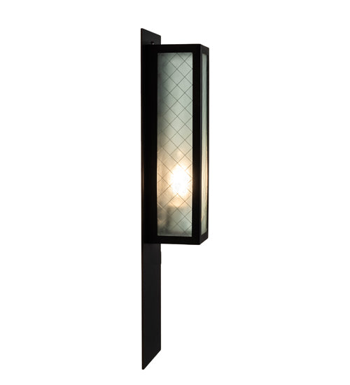 6" Wide Quadrato Diamond Wall Sconce