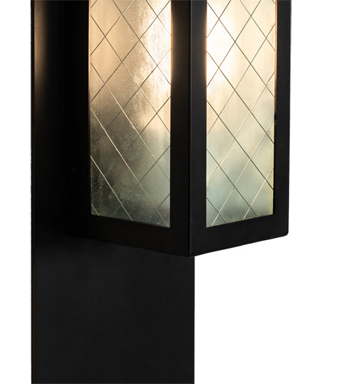 6" Wide Quadrato Diamond Wall Sconce