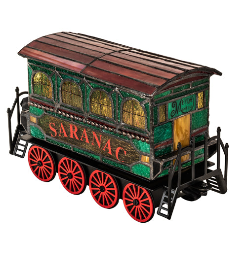 10.5" Long Train Carriage Lighted Sculpture