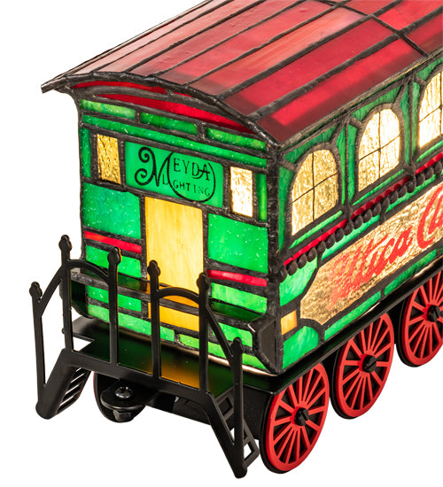 10.5" Long Train Carriage Lighted Sculpture